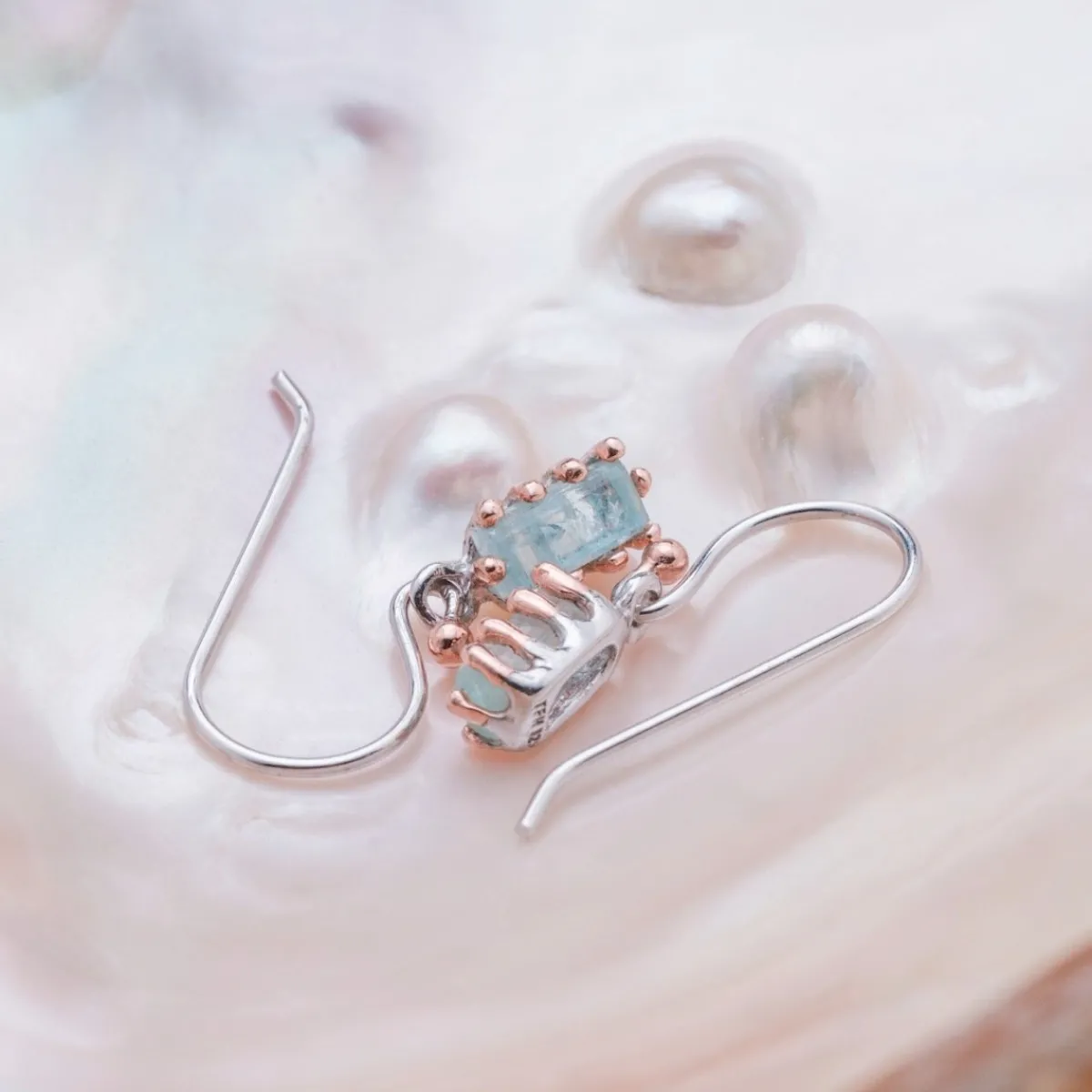 Holzkern Ohrringe|Schmuck^Silverstream Ohrringe