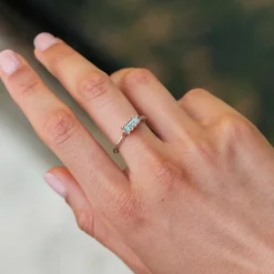 Holzkern Ringe|Schmuck^Silverstream Ring