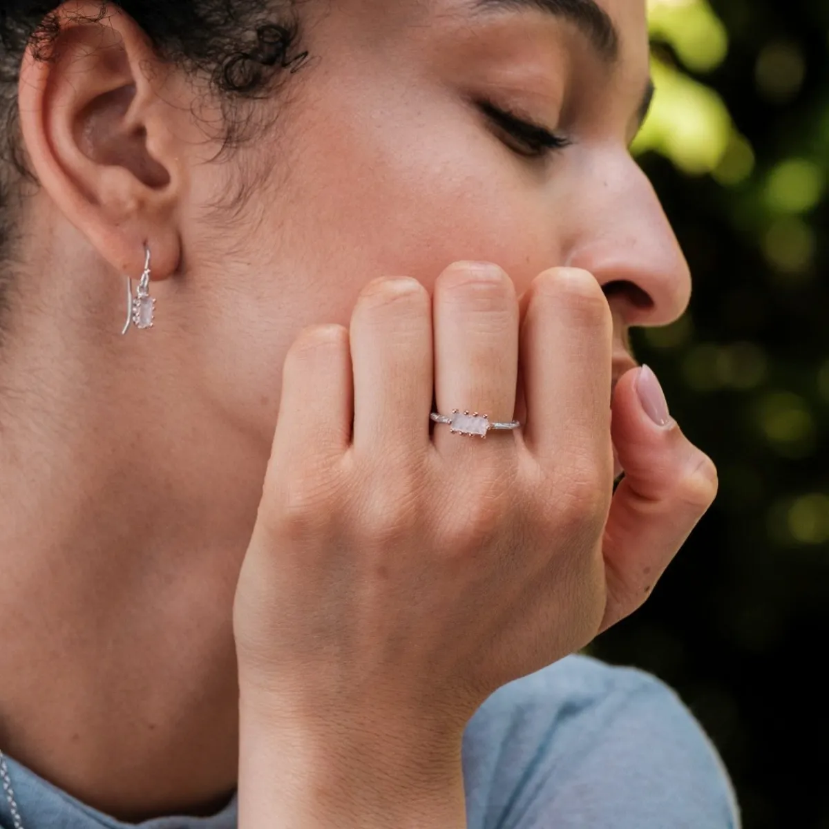 Holzkern Ringe|Schmuck^Silverstream Ring