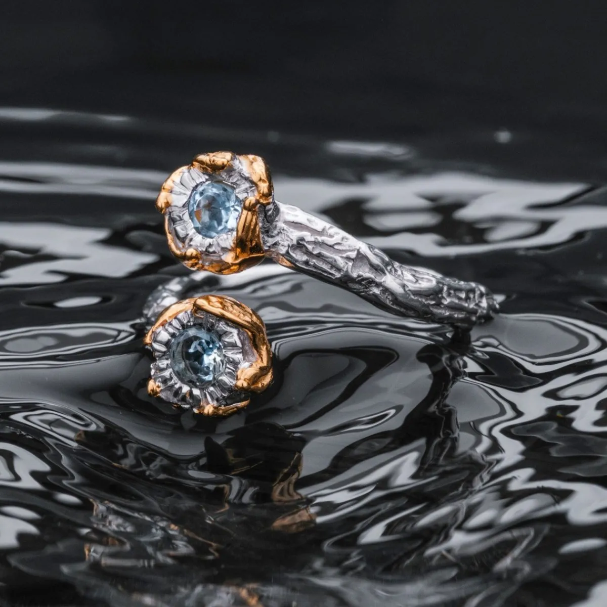 Holzkern Ringe|Schmuck^Silverstream Ring