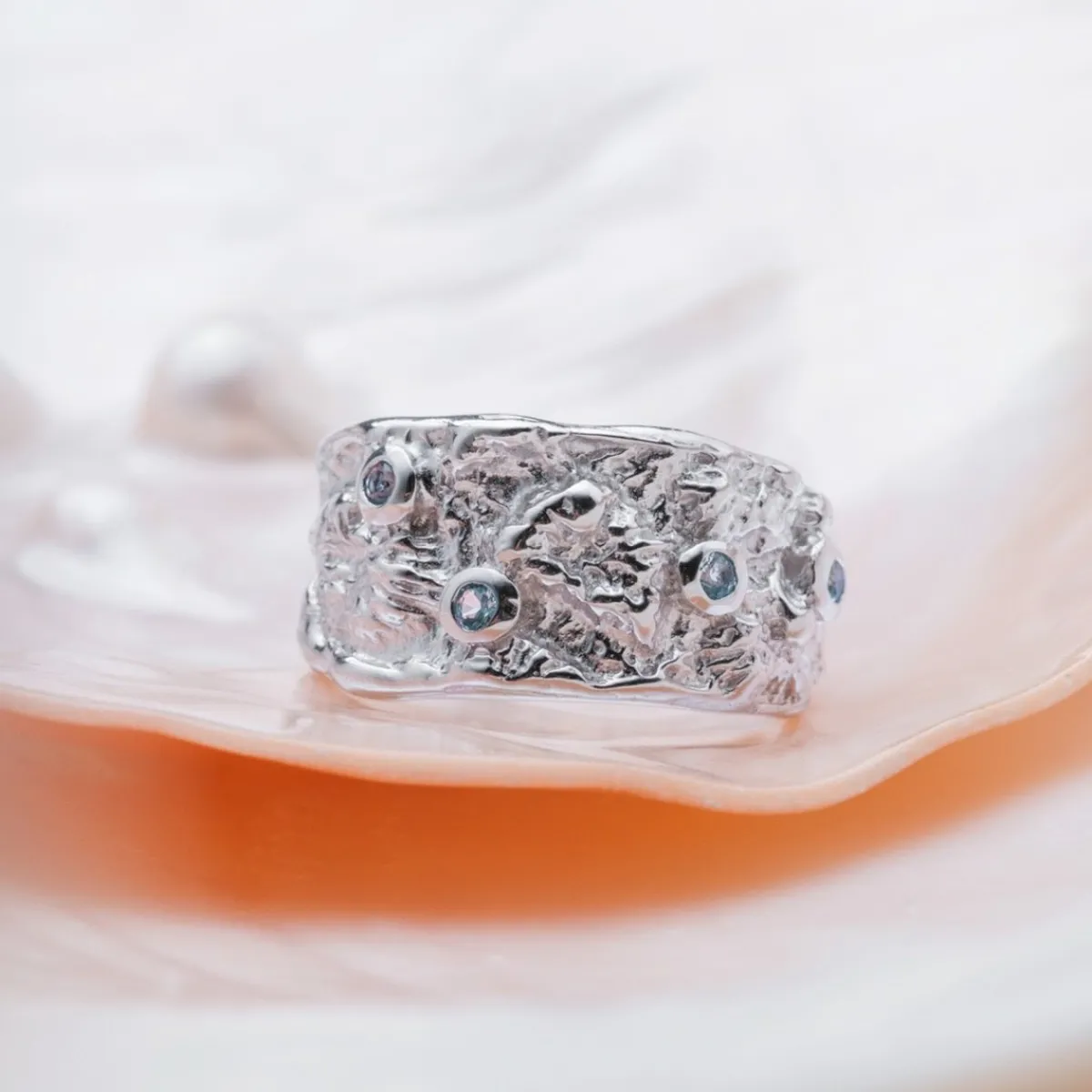 Holzkern Ringe|Schmuck^Silverstream Ring