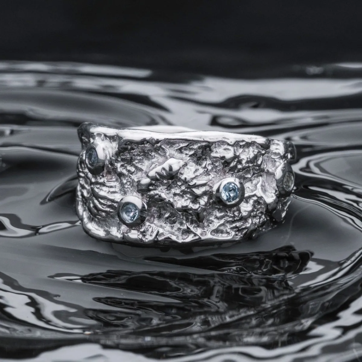 Holzkern Ringe|Schmuck^Silverstream Ring