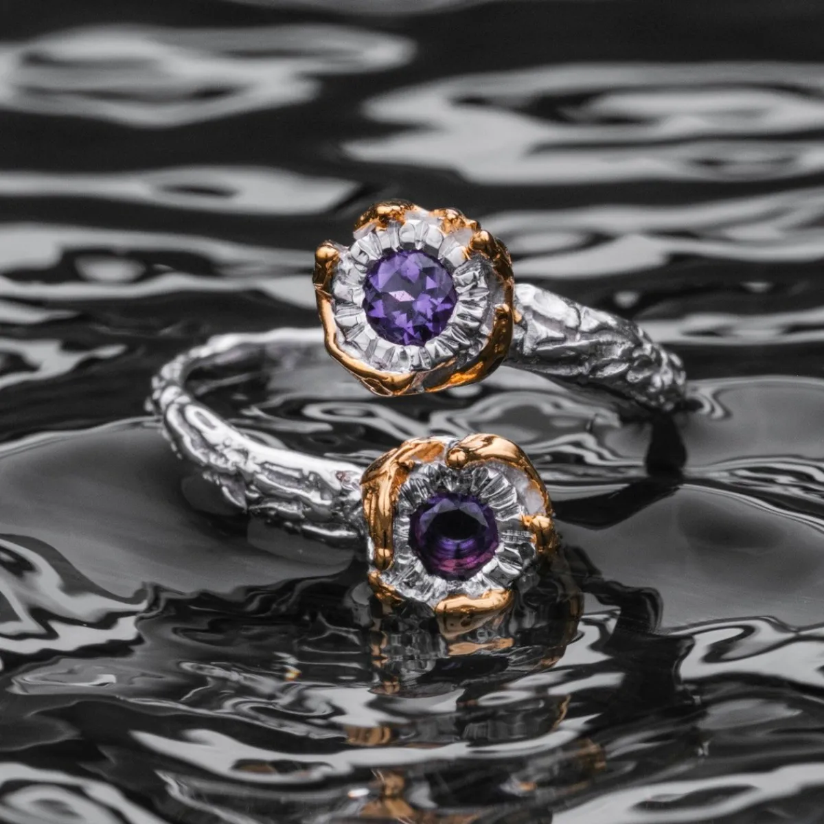 Holzkern Ringe|Schmuck^Silverstream Ring