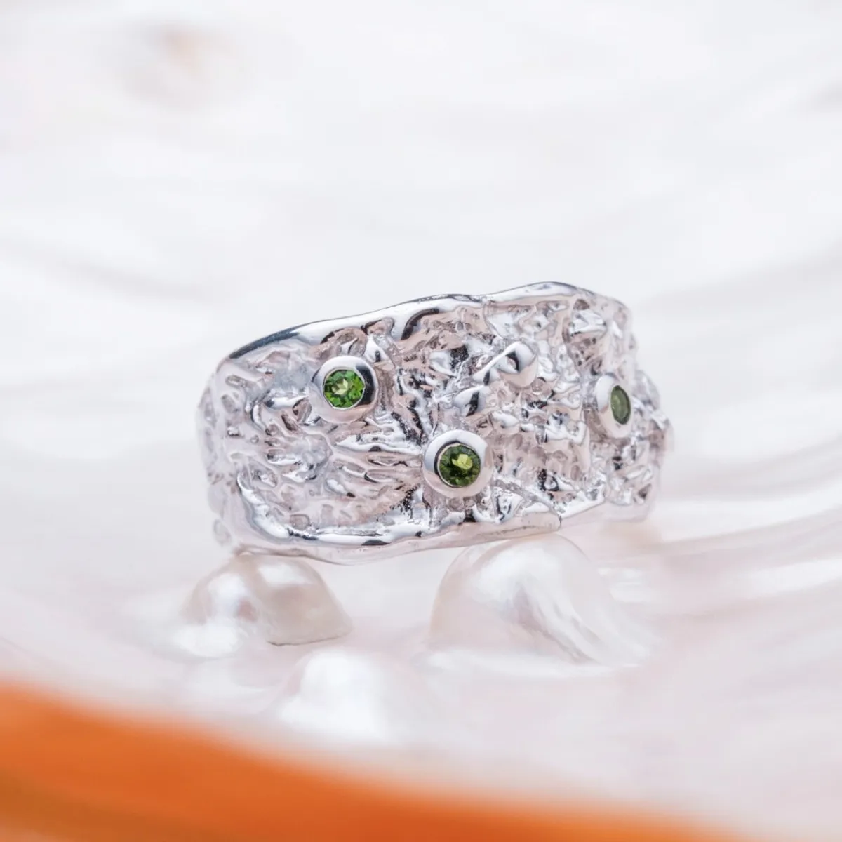 Holzkern Ringe|Schmuck^Silverstream Ring
