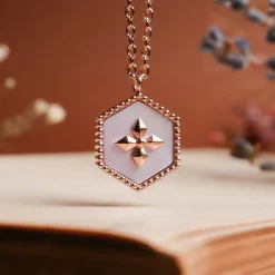 Holzkern Halsketten|Schmuck^Spectral Halskette