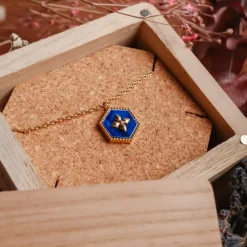 Holzkern Halsketten|Schmuck^Spectral Halskette