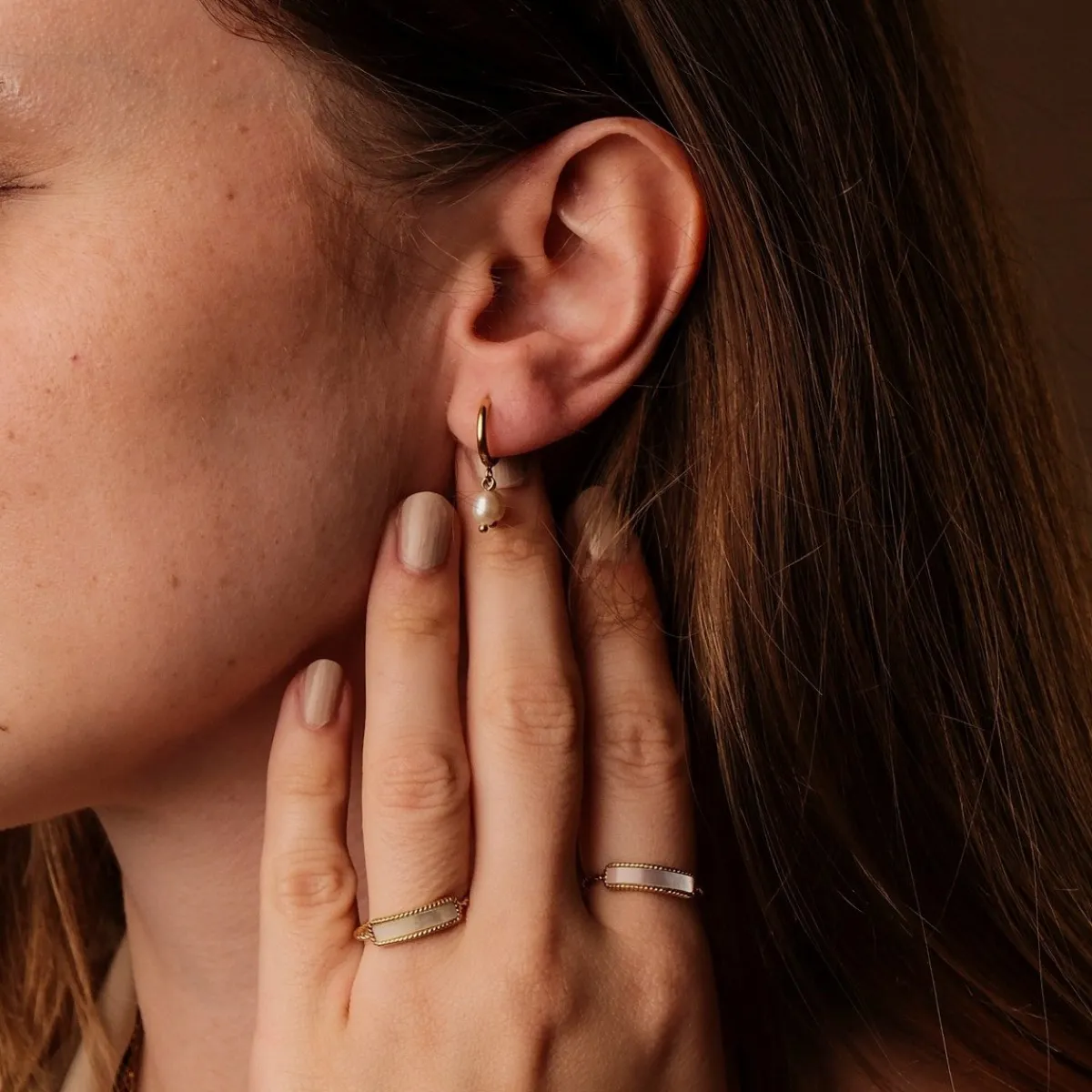 Holzkern Ohrringe|Schmuck^Summersweet Creolen
