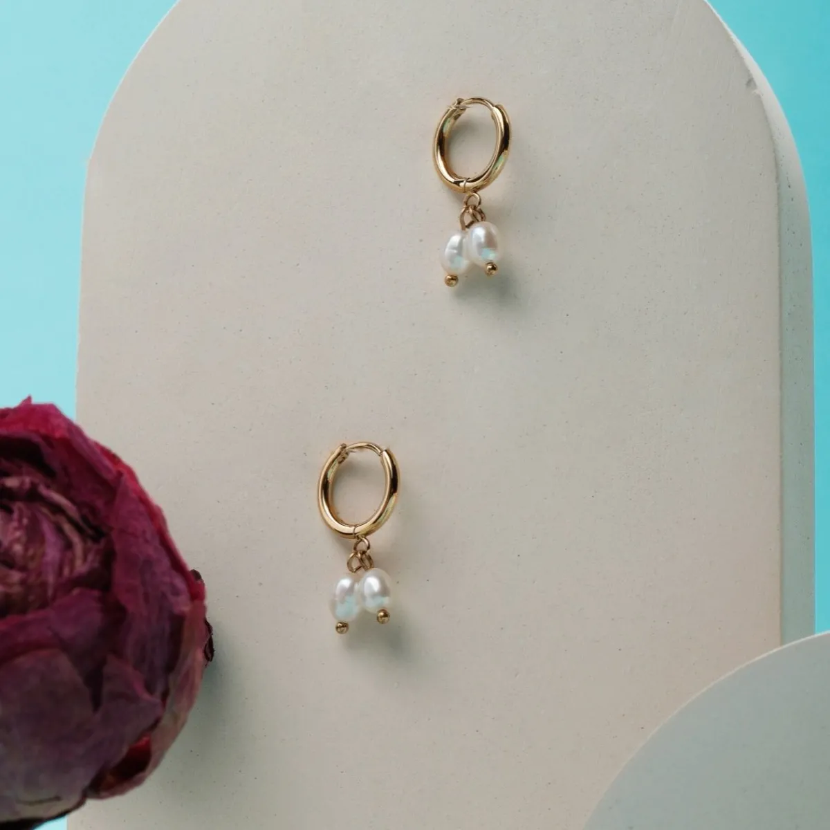 Holzkern Ohrringe|Schmuck^Summersweet Creolen