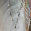 Holzkern Halsketten|Schmuck^Summersweet Doppelkette