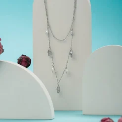 Holzkern Halsketten|Schmuck^Summersweet Doppelkette