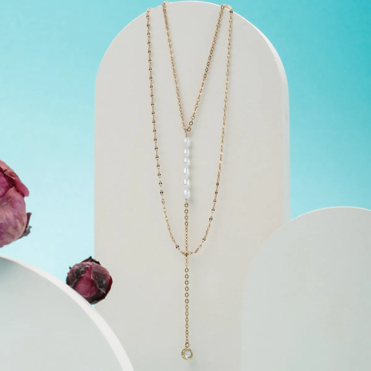 Holzkern Halsketten|Schmuck^Summersweet Halskette