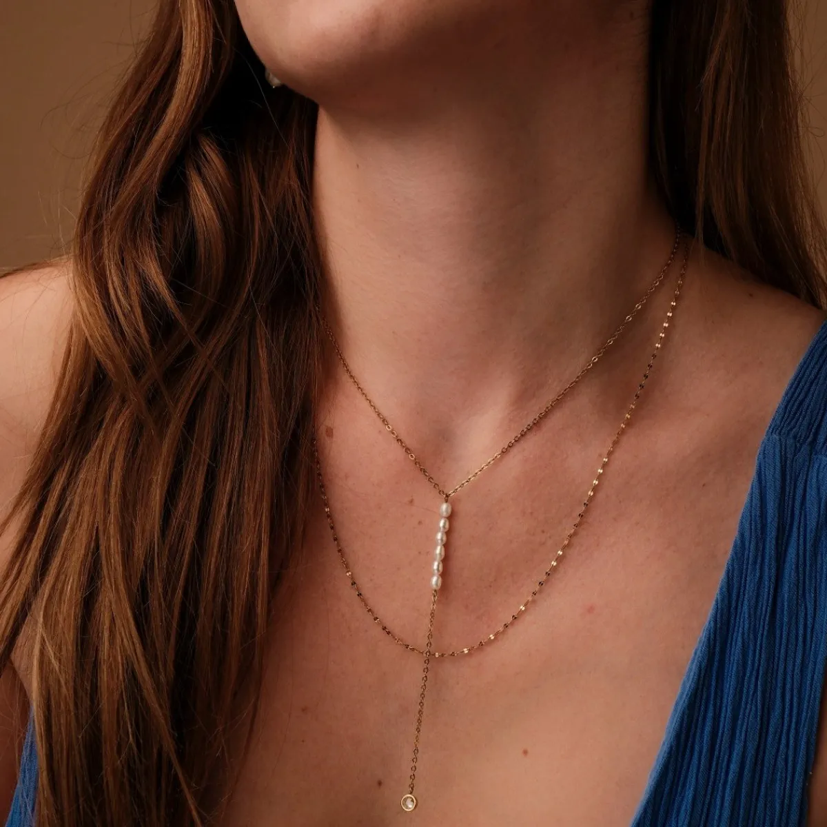 Holzkern Halsketten|Schmuck^Summersweet Halskette