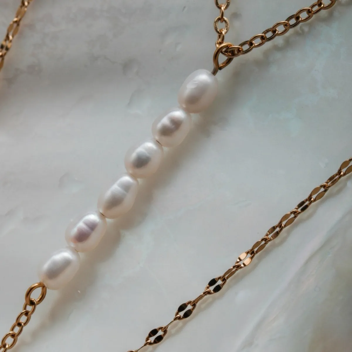 Holzkern Halsketten|Schmuck^Summersweet Halskette