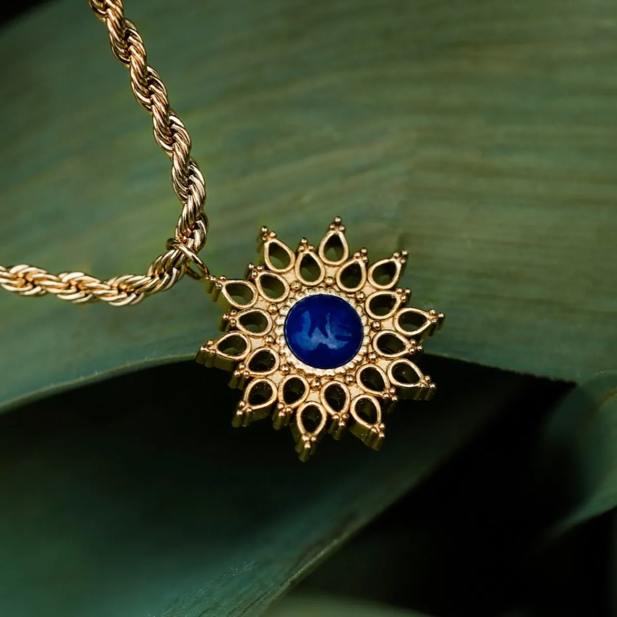 Holzkern Halsketten|Schmuck^Suncatcher Halskette