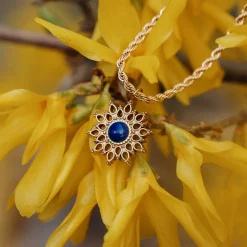 Holzkern Halsketten|Schmuck^Suncatcher Halskette