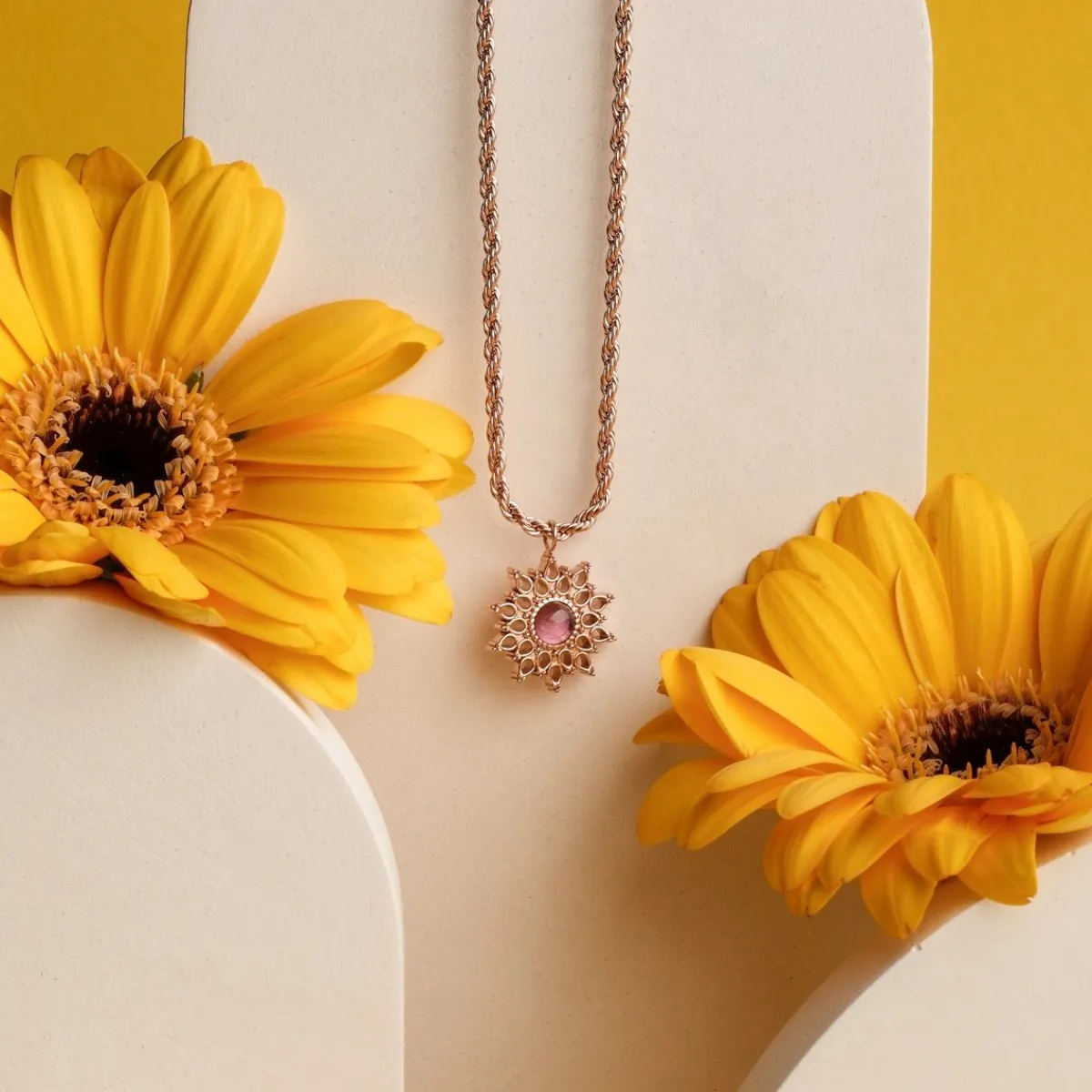 Holzkern Halsketten|Schmuck^Suncatcher Halskette