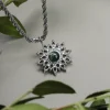 Holzkern Halsketten|Schmuck^Suncatcher Halskette