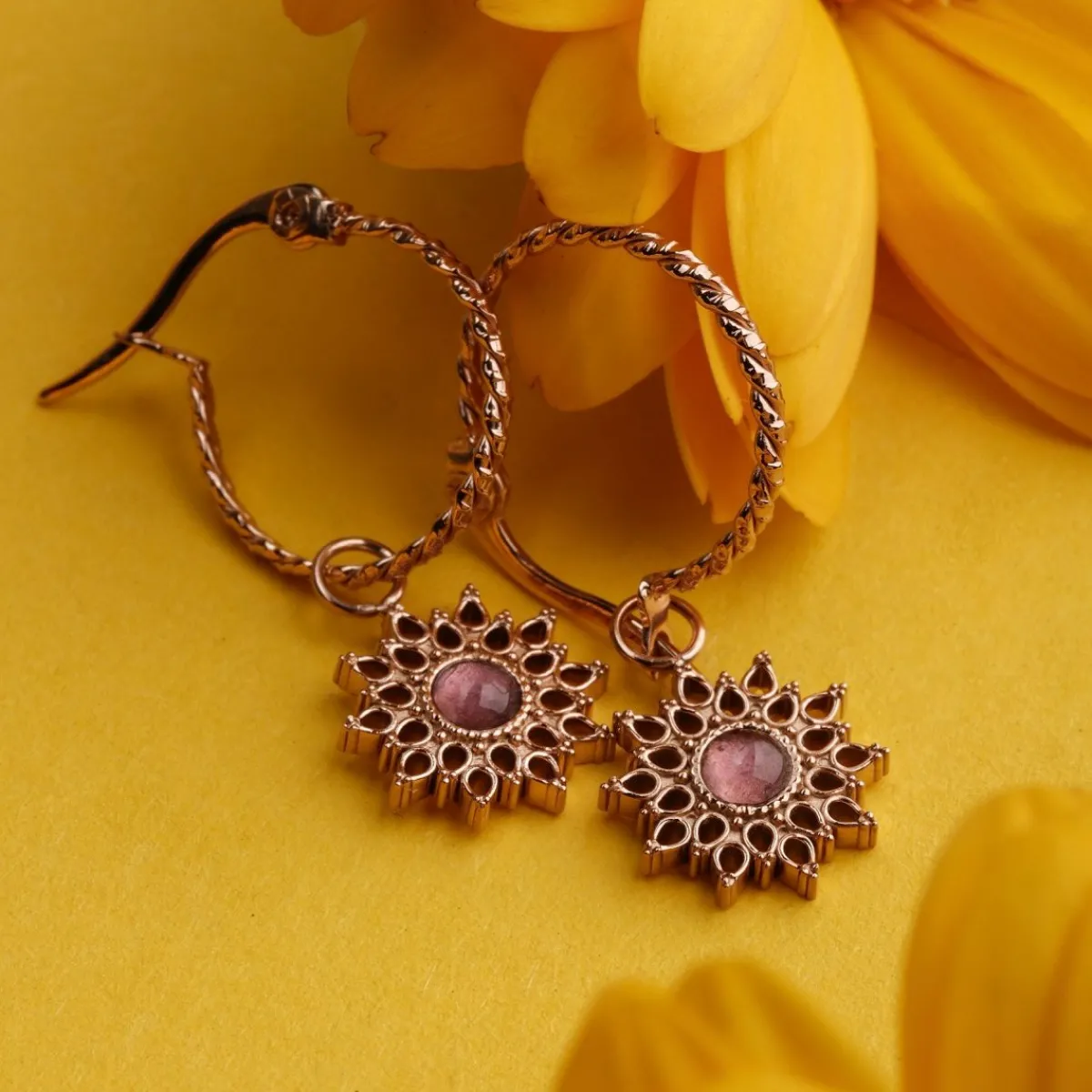 Holzkern Ohrringe|Schmuck^Suncatcher Ohrringe