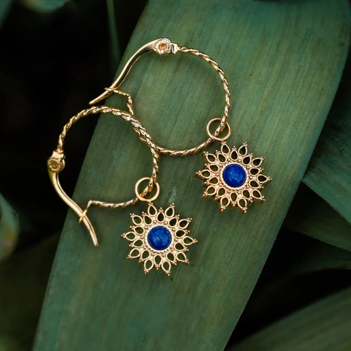 Holzkern Ohrringe|Schmuck^Suncatcher Ohrringe
