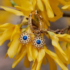 Holzkern Ohrringe|Schmuck^Suncatcher Ohrringe