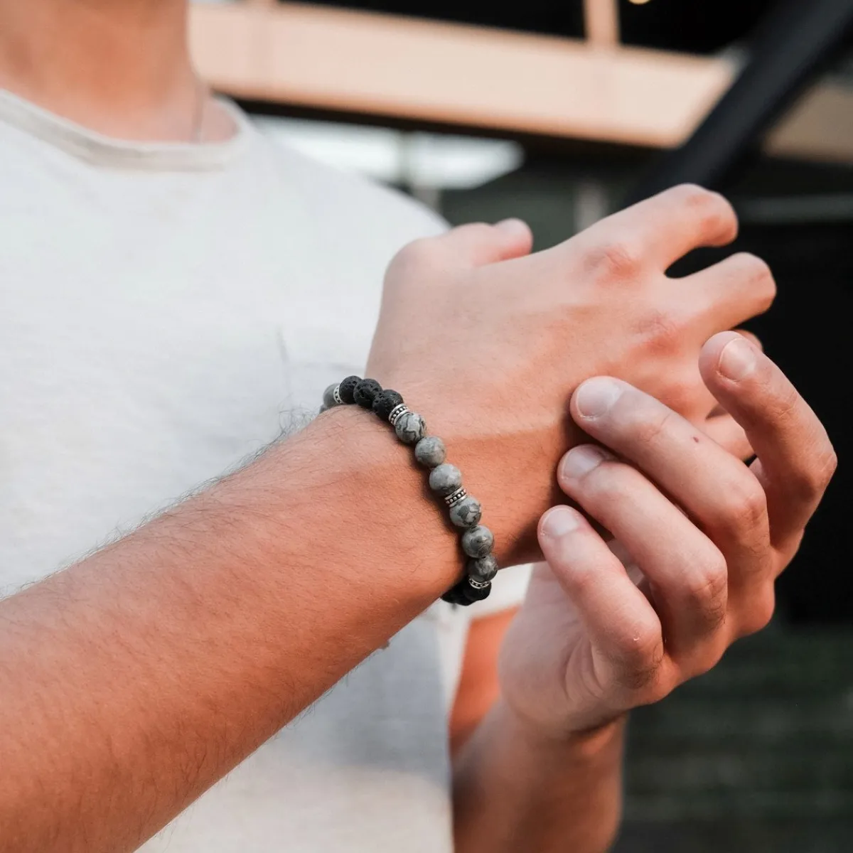 Holzkern Armbänder|Schmuck^Superset