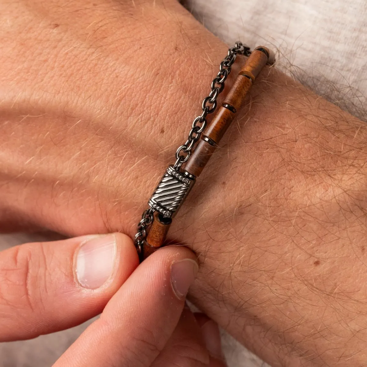 Holzkern Armbänder|Schmuck^Supersonic