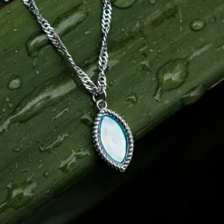 Holzkern Halsketten|Schmuck^Visual Halskette