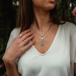 Holzkern Halsketten|Schmuck^Visual Halskette