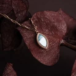 Holzkern Halsketten|Schmuck^Visual Halskette