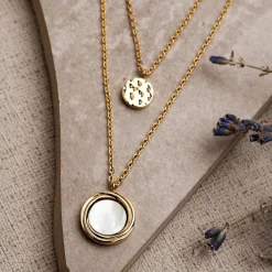 Holzkern Halsketten|Schmuck^Zendala Halskette