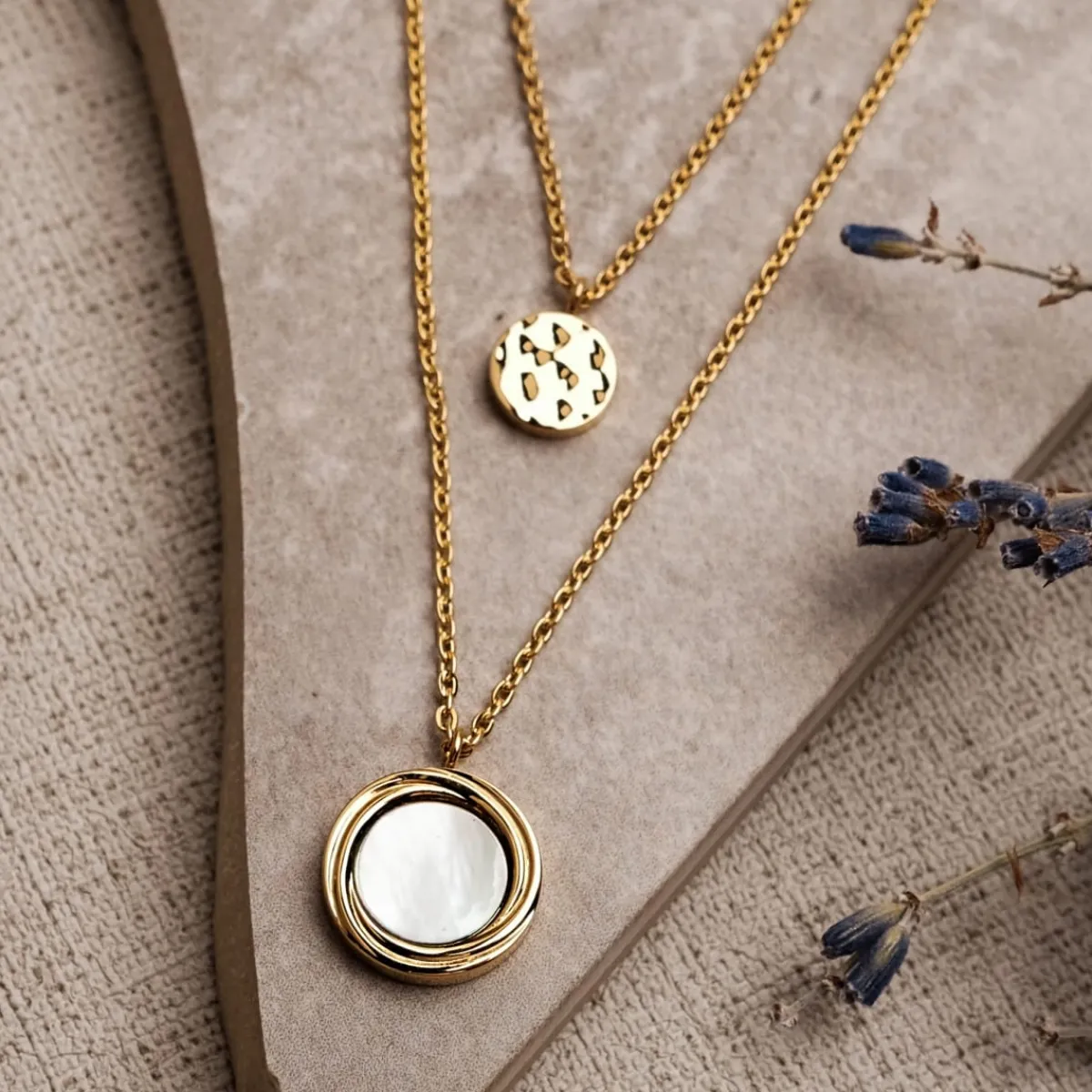 Holzkern Halsketten|Schmuck^Zendala Halskette