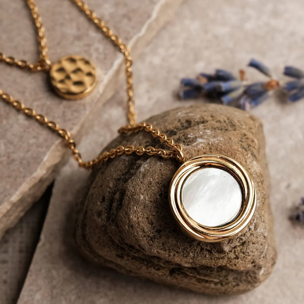Holzkern Halsketten|Schmuck^Zendala Halskette