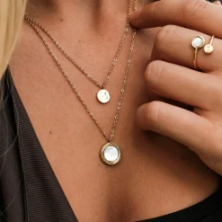 Holzkern Halsketten|Schmuck^Zendala Halskette