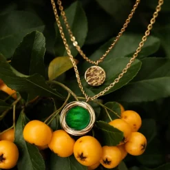 Holzkern Halsketten|Schmuck^Zendala Halskette