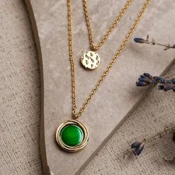 Holzkern Halsketten|Schmuck^Zendala Halskette