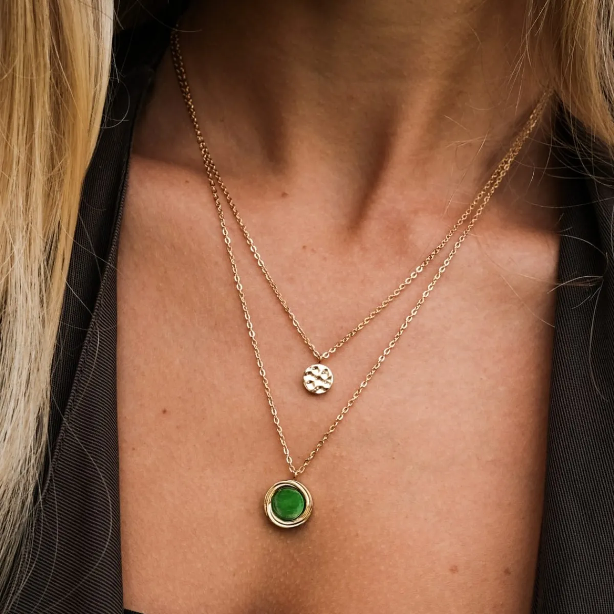 Holzkern Halsketten|Schmuck^Zendala Halskette