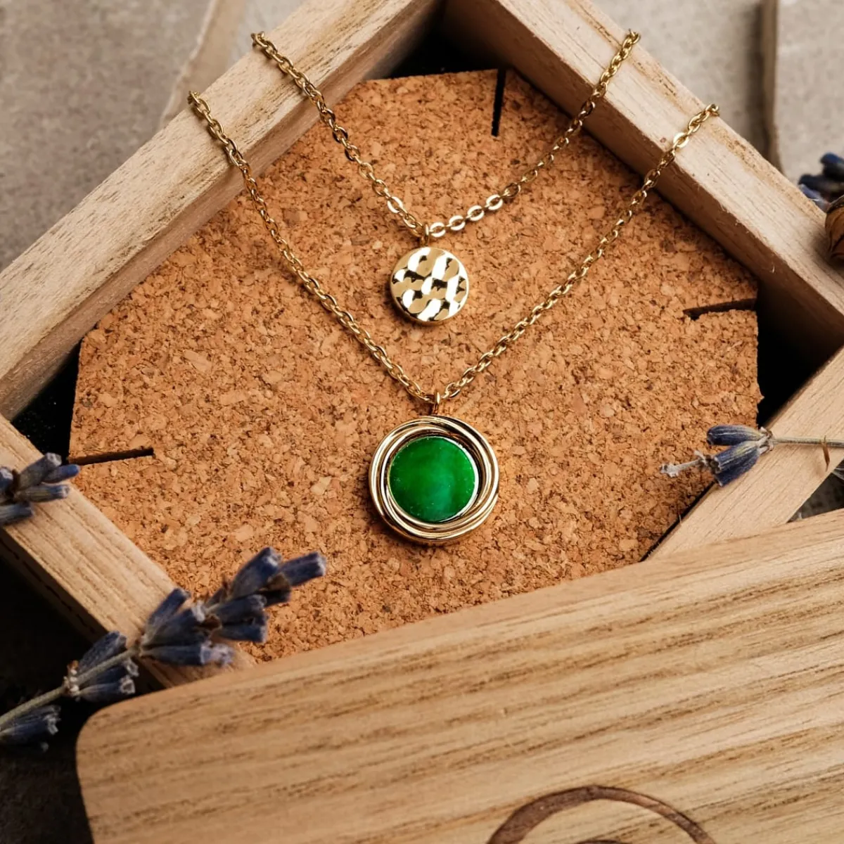 Holzkern Halsketten|Schmuck^Zendala Halskette