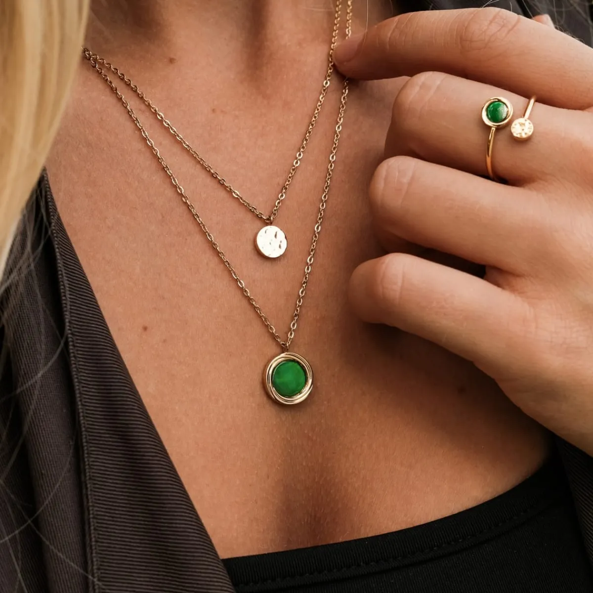 Holzkern Halsketten|Schmuck^Zendala Halskette