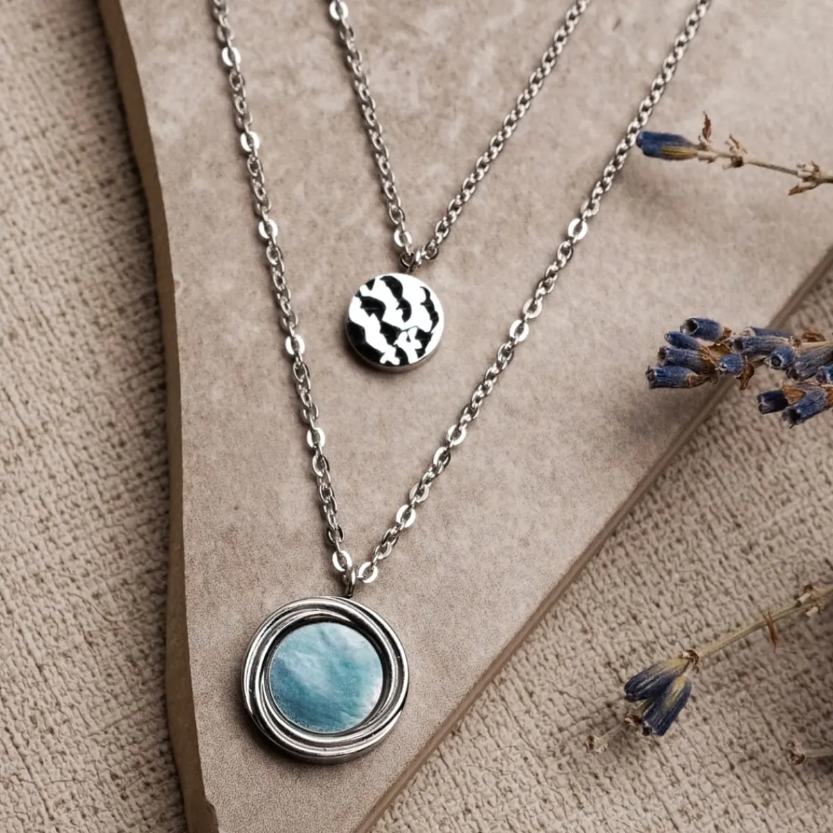 Holzkern Halsketten|Schmuck^Zendala Halskette