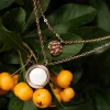 Holzkern Halsketten|Schmuck^Zendala Halskette