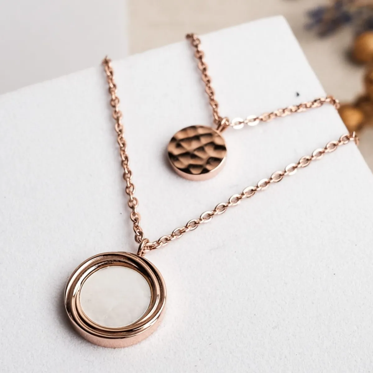 Holzkern Halsketten|Schmuck^Zendala Halskette