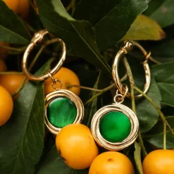 Holzkern Ohrringe|Schmuck^Zendala Ohrringe