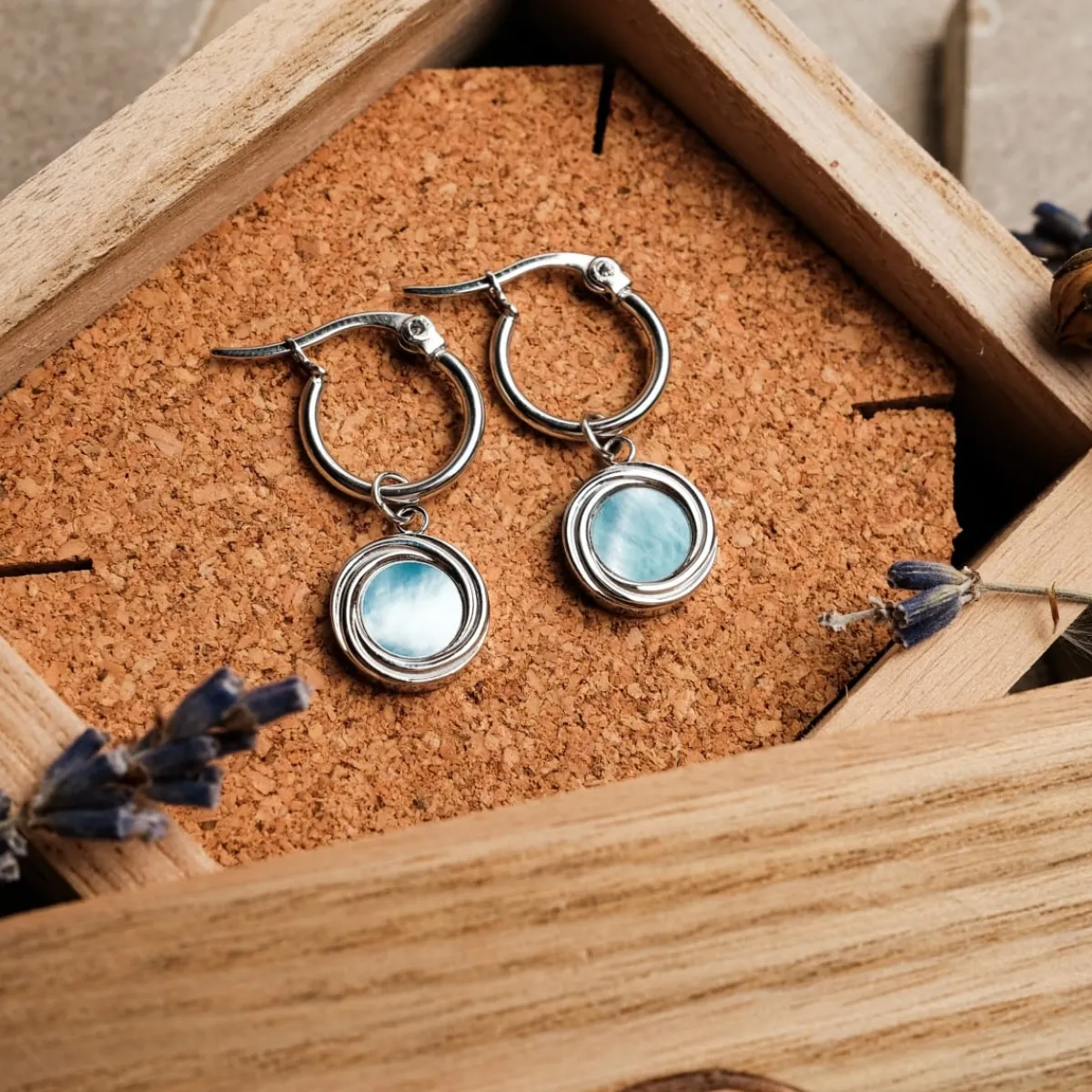 Holzkern Ohrringe|Schmuck^Zendala Ohrringe