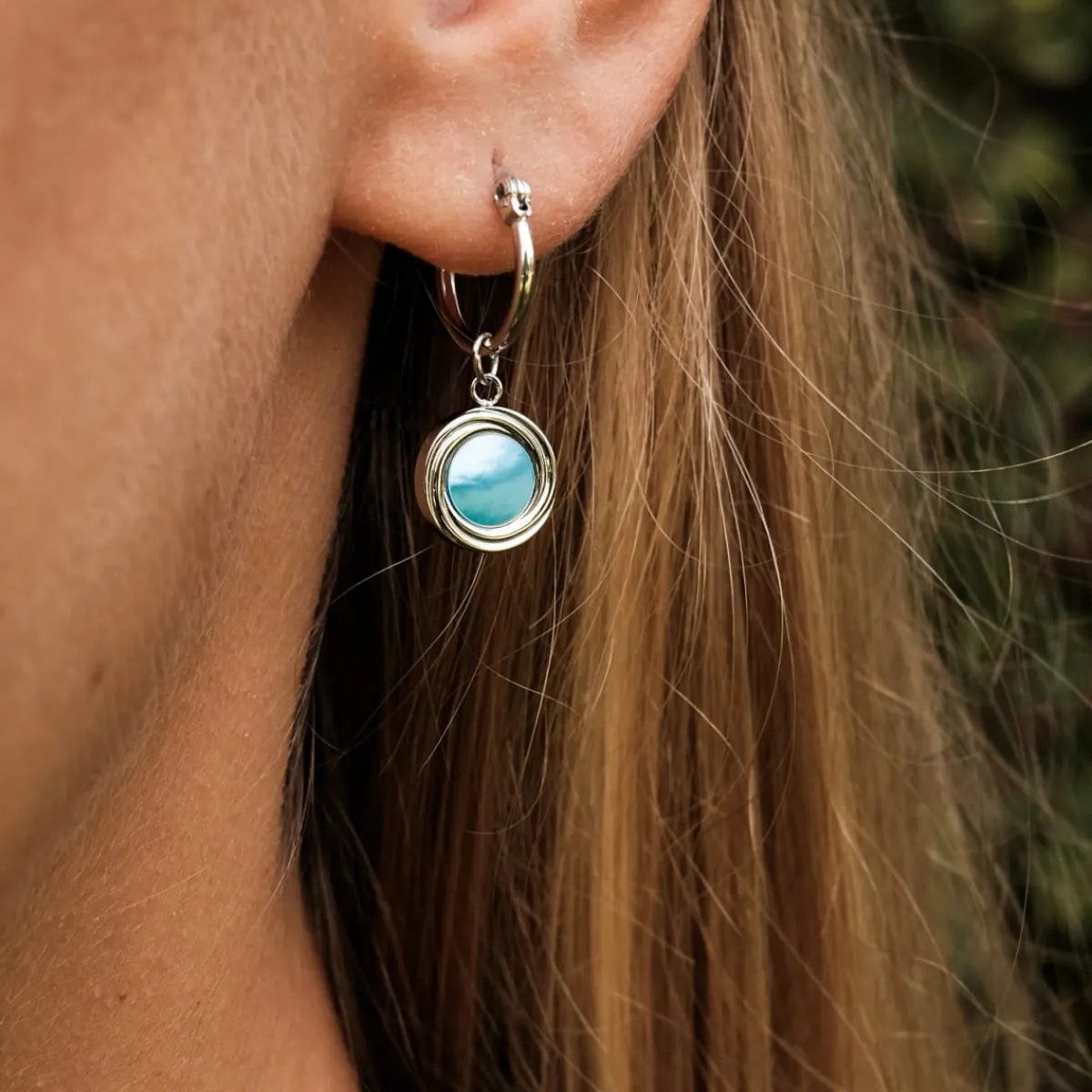 Holzkern Ohrringe|Schmuck^Zendala Ohrringe