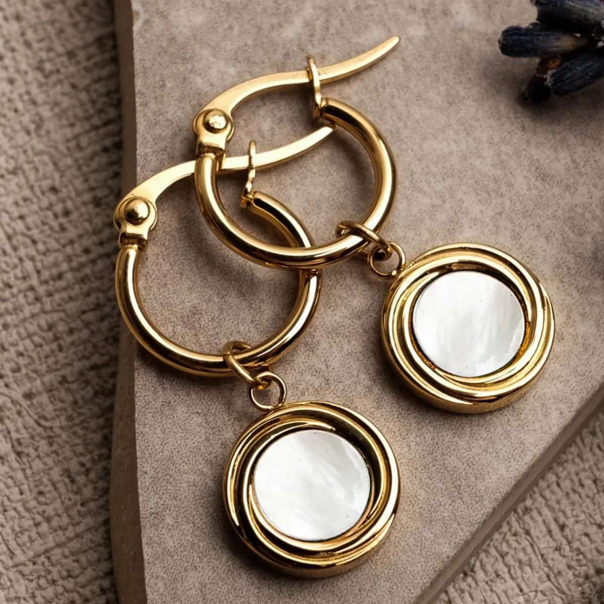 Holzkern Ohrringe|Schmuck^Zendala Ohrringe