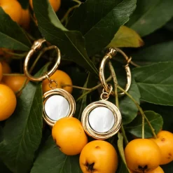 Holzkern Ohrringe|Schmuck^Zendala Ohrringe