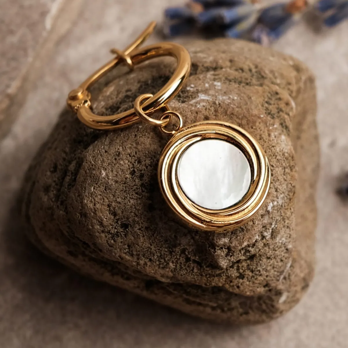 Holzkern Ohrringe|Schmuck^Zendala Ohrringe