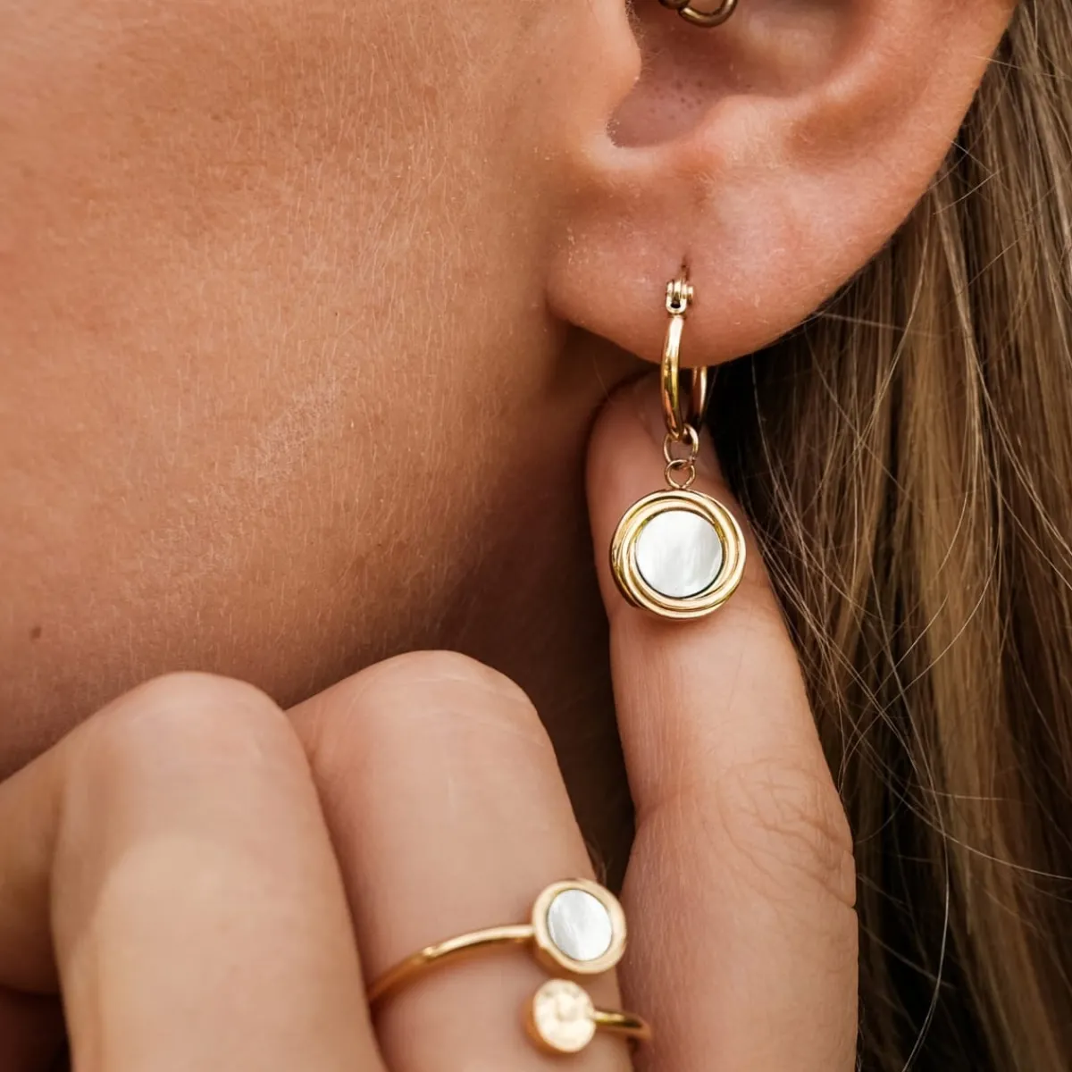 Holzkern Ohrringe|Schmuck^Zendala Ohrringe