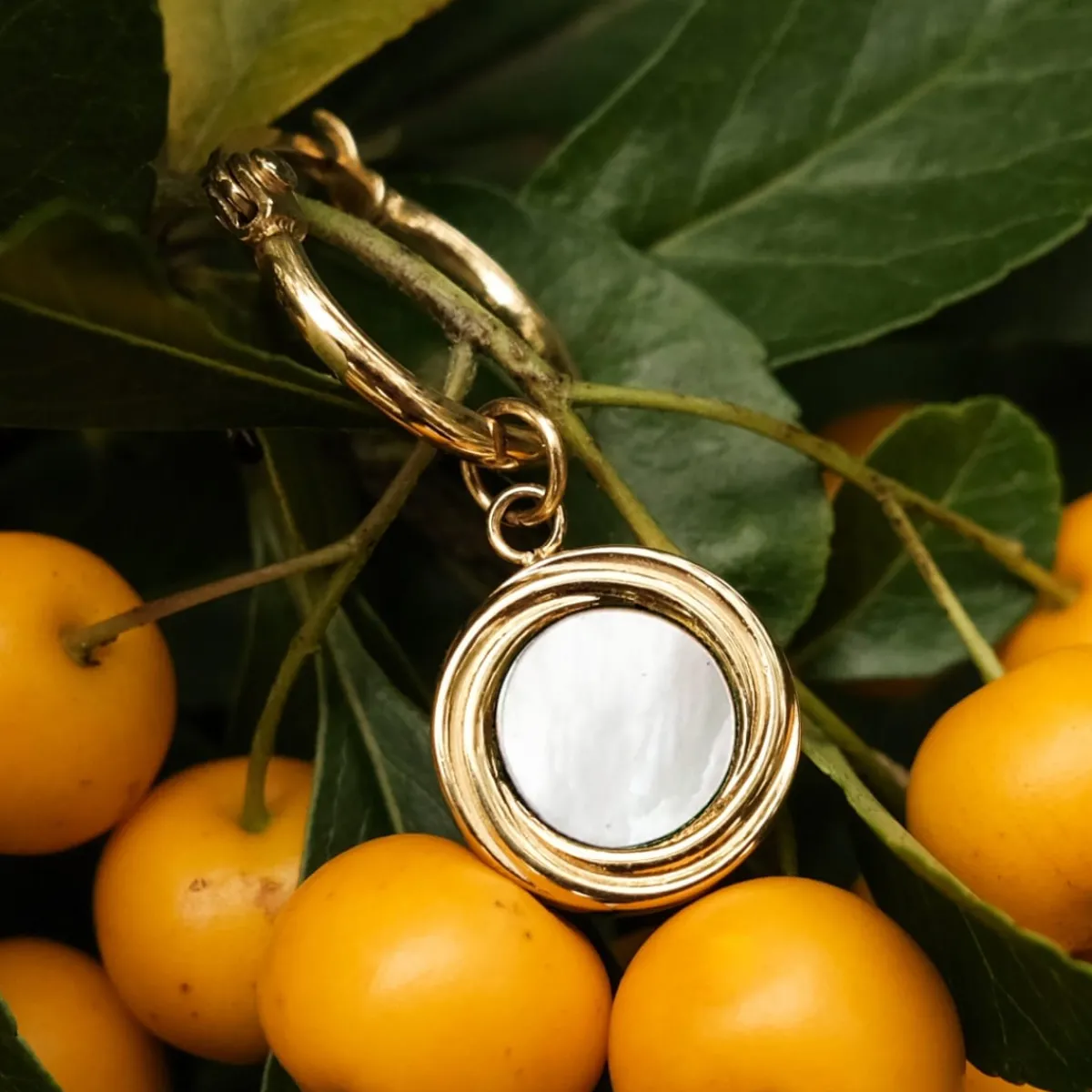 Holzkern Ohrringe|Schmuck^Zendala Ohrringe