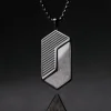 Holzkern Halsketten|Schmuck^Zigzag Halskette